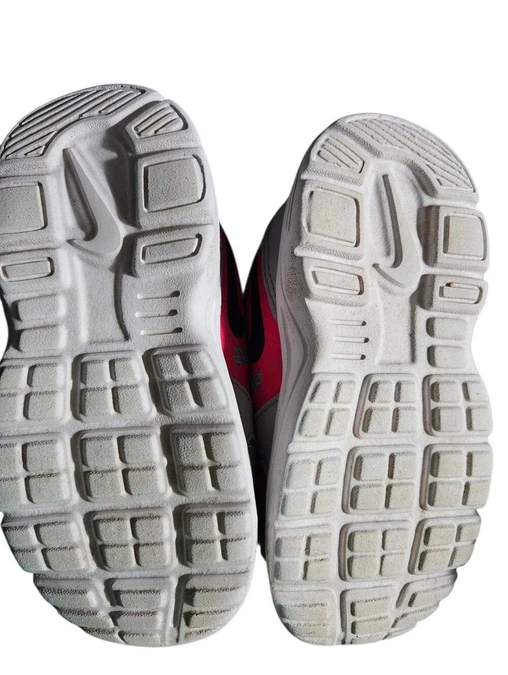 Nike Downshifter 6 Kids Gray and Pink Velcro Athletic Sneakers, Size 7C